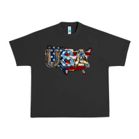 Pigment Black usa american flag background Urban Heavy Tee - Jasminsmagicworld