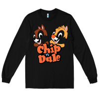 Black chip n dale Long Sleeve Tee - artisFamous