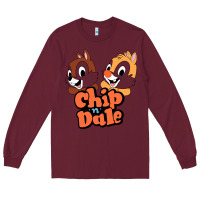 Burgundy chip n dale Long Sleeve Tee - artisFamous
