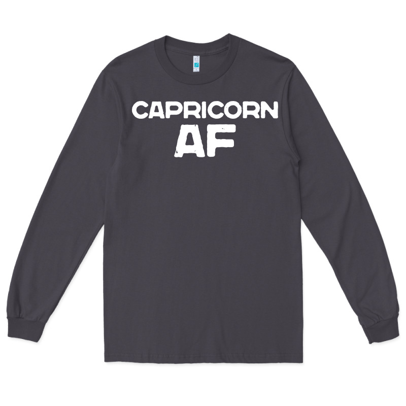 Capricorn Af Zodiac Sign Long Sleeve Tee by artisFamous | Teevron