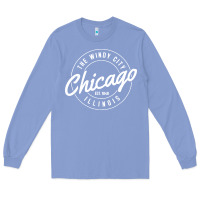 Colony Blue chicago Long Sleeve Tee - artisFamous