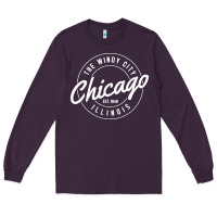 Plum chicago Long Sleeve Tee - artisFamous