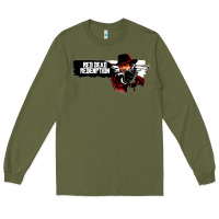 Army Green red dead redemption Long Sleeve Tee - artisFamous