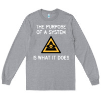 Heather Grey posiwid dark mode Long Sleeve Tee - artisFamous