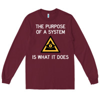 Burgundy posiwid dark mode Long Sleeve Tee - artisFamous