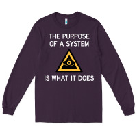 Plum posiwid dark mode Long Sleeve Tee - artisFamous