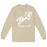 Mushroom Personalised Horse Printed Equestrian Riding Cob Jumping Rider Horse Long Sleeve Tee - artisFamous