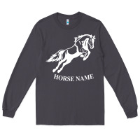 Smoke Personalised Horse Printed Equestrian Riding Cob Jumping Rider Horse Long Sleeve Tee - artisFamous