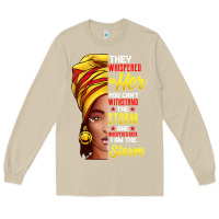 Mushroom black history month shirt african woman afro i am the storm t shirt Long Sleeve Tee - artisFamous