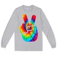 Moon Dust cool peace hand tie dye t shirt for boys and girls Long Sleeve Tee - artisFamous