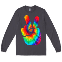 Smoke cool peace hand tie dye t shirt for boys and girls Long Sleeve Tee - artisFamous