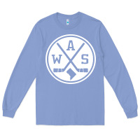 Colony Blue retro washington dc hockey Long Sleeve Tee - artisFamous