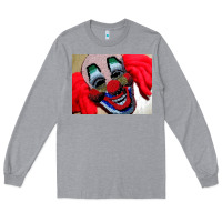 Heather Grey embroidered clown Long Sleeve Tee - artisFamous