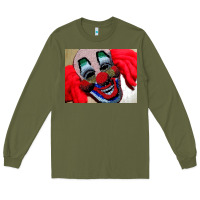 Army Green embroidered clown Long Sleeve Tee - artisFamous