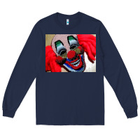 Navy embroidered clown Long Sleeve Tee - artisFamous