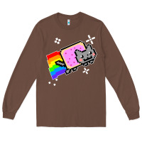 Chestnut nyan cat t shirt Long Sleeve Tee - artisFamous