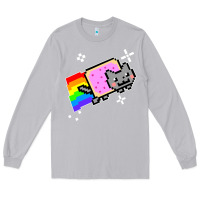 Moon Dust nyan cat t shirt Long Sleeve Tee - artisFamous