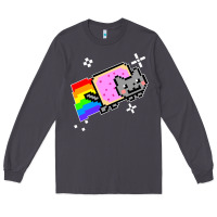 Smoke nyan cat t shirt Long Sleeve Tee - artisFamous