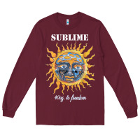 Burgundy licensed vintage sublime, gift for women men t shirt Long Sleeve Tee - artisFamous