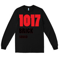 Black 1017 Brick Squad Black Red Long Sleeve Tee - artisFamous