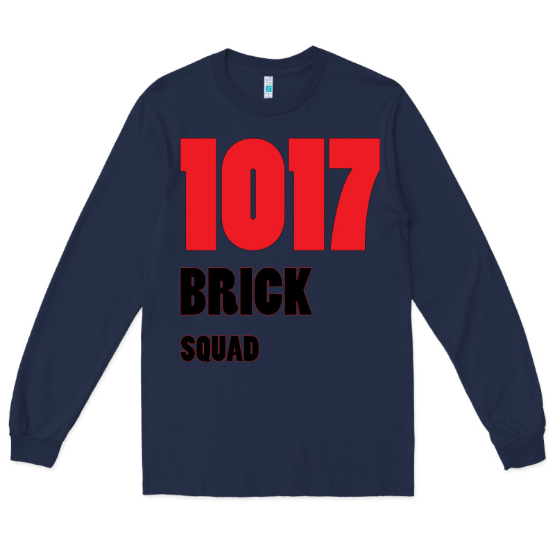 1017 Brick Squad Black Red Long Sleeve Tee by artisFamous | Teevron