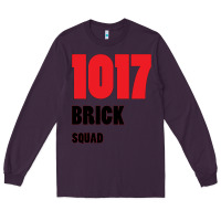 Plum 1017 Brick Squad Black Red Long Sleeve Tee - artisFamous
