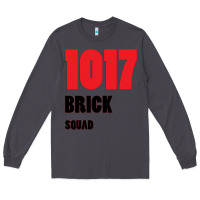 Smoke 1017 Brick Squad Black Red Long Sleeve Tee - artisFamous