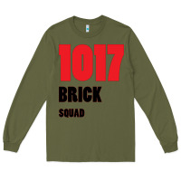 Army Green 1017 Brick Squad Black Red Long Sleeve Tee - artisFamous