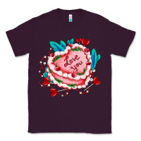 Plum valentines day cakes olivia creates design Classic Tee - OliviaCreatesArt