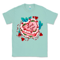 Seafoam valentines day cakes olivia creates design Classic Tee - OliviaCreatesArt