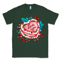 Sports Green valentines day cakes olivia creates design Classic Tee - OliviaCreatesArt