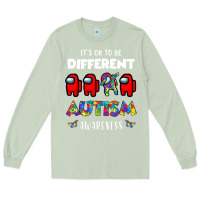 Matcha a.mong us it's o.kay to be different autism awareness t shirt Long Sleeve Tee - artisFamous
