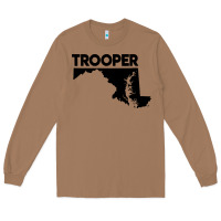 Toasted Coconut maryland state trooper Long Sleeve Tee - artisFamous