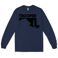 Navy maryland state trooper Long Sleeve Tee - artisFamous