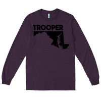 Plum maryland state trooper Long Sleeve Tee - artisFamous