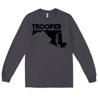 Smoke maryland state trooper Long Sleeve Tee - artisFamous