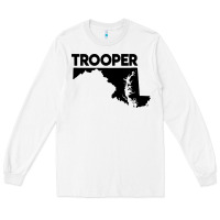 White maryland state trooper Long Sleeve Tee - artisFamous