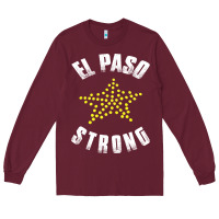 Burgundy el paso strong Long Sleeve Tee - artisFamous