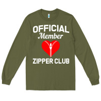 Army Green open heart surgery zipper club bypass get well recovery gift Long Sleeve Tee - artisFamous