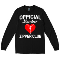 Black open heart surgery zipper club bypass get well recovery gift Long Sleeve Tee - artisFamous