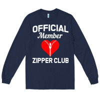 Navy open heart surgery zipper club bypass get well recovery gift Long Sleeve Tee - artisFamous