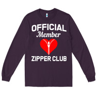 Plum open heart surgery zipper club bypass get well recovery gift Long Sleeve Tee - artisFamous