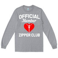 Heather Grey open heart surgery zipper club bypass get well recovery gift Long Sleeve Tee - artisFamous