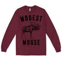 Burgundy modest mouse Long Sleeve Tee - artisFamous