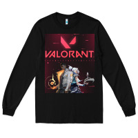 Black valorant gaming design Long Sleeve Tee - artisFamous