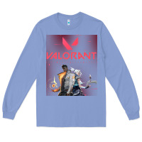Colony Blue valorant gaming design Long Sleeve Tee - artisFamous