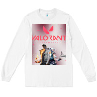 White valorant gaming design Long Sleeve Tee - artisFamous
