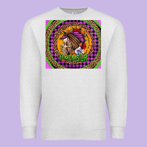 Momster Halloween Momlife Premium Sweatshirt Designed By Jasminsmagicworld