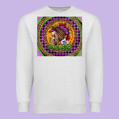 Momster Halloween Momlife Premium Sweatshirt Designed By Jasminsmagicworld