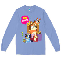 Colony Blue bluey mom dad funny queen for family lover t shirt Long Sleeve Tee - artisFamous